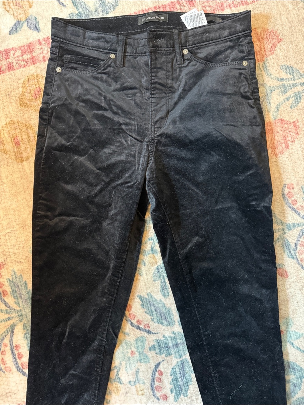 Banana Republic Black velvet women’s pants